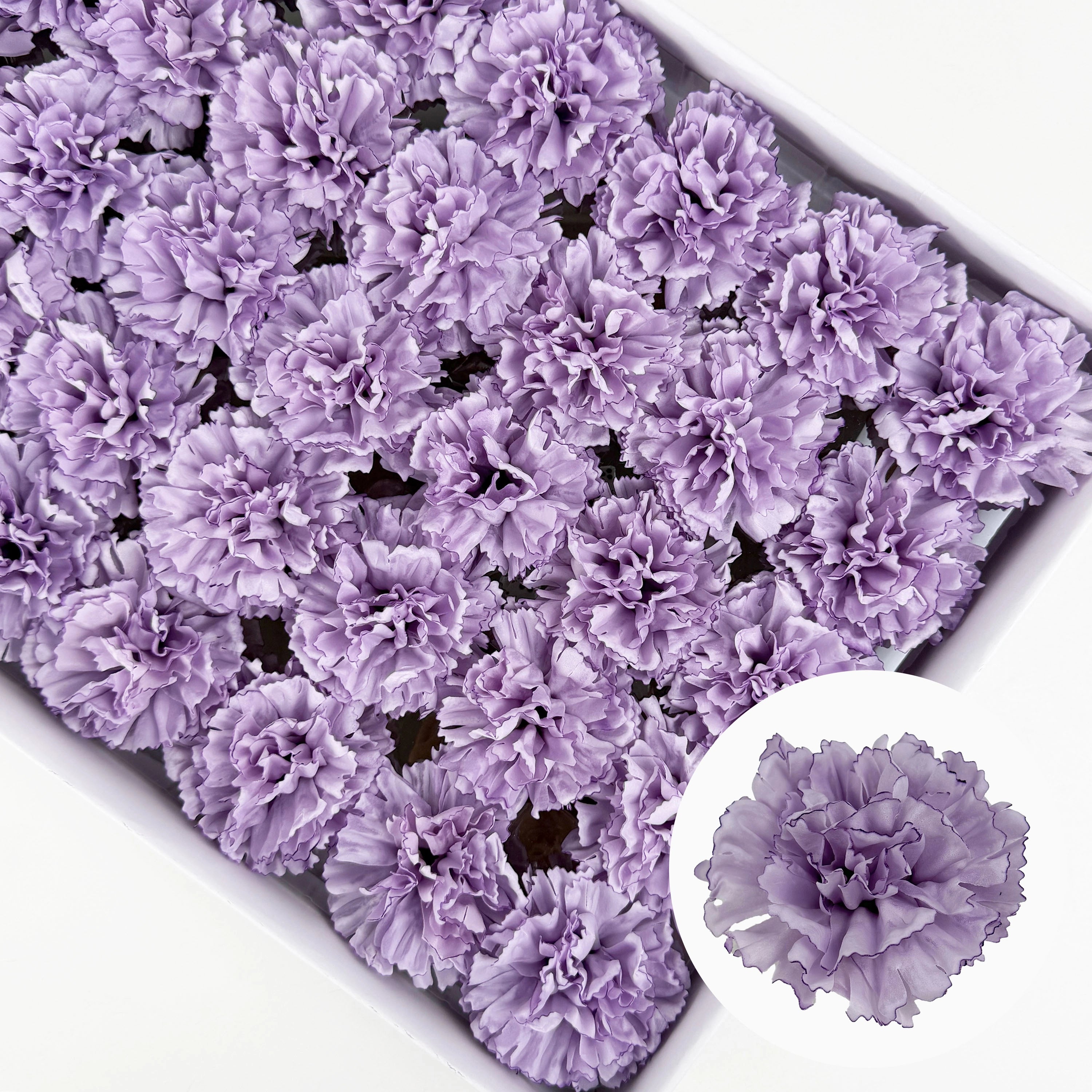 SF1002 5Layer Picotee Carnation Soap Flower 50pcs