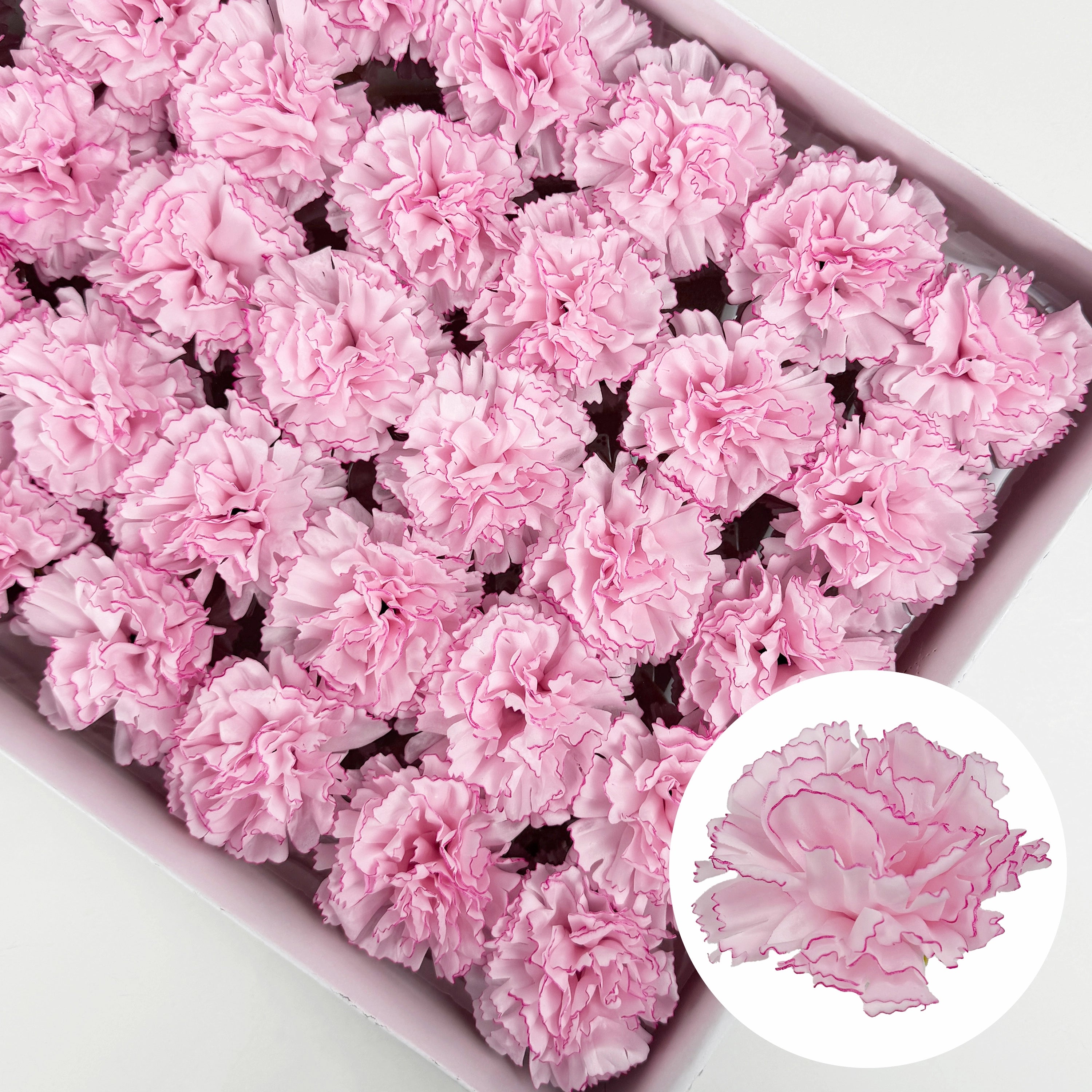 SF1002 5Layer Picotee Carnation Soap Flower 50pcs
