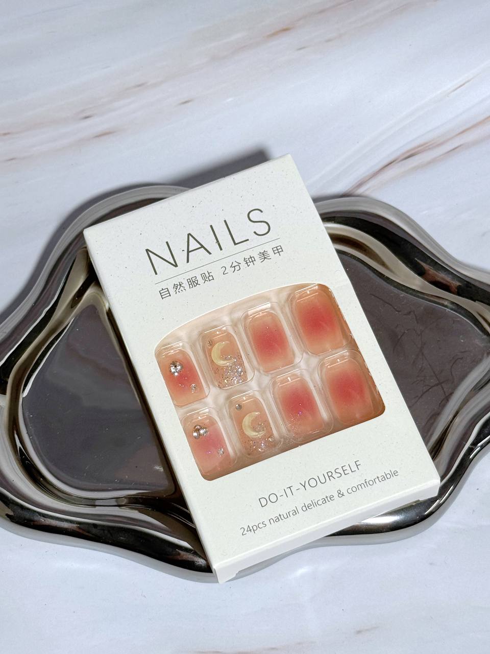 NL1001 DIY Press-On Nails （FREE TOOLS & GLUE）