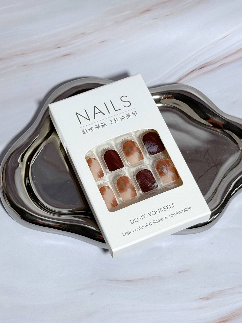 NL1002 DIY Press-On Nails （FREE TOOLS & GLUE）
