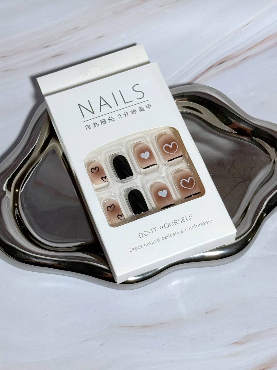 NL1002 DIY Press-On Nails （FREE TOOLS & GLUE）