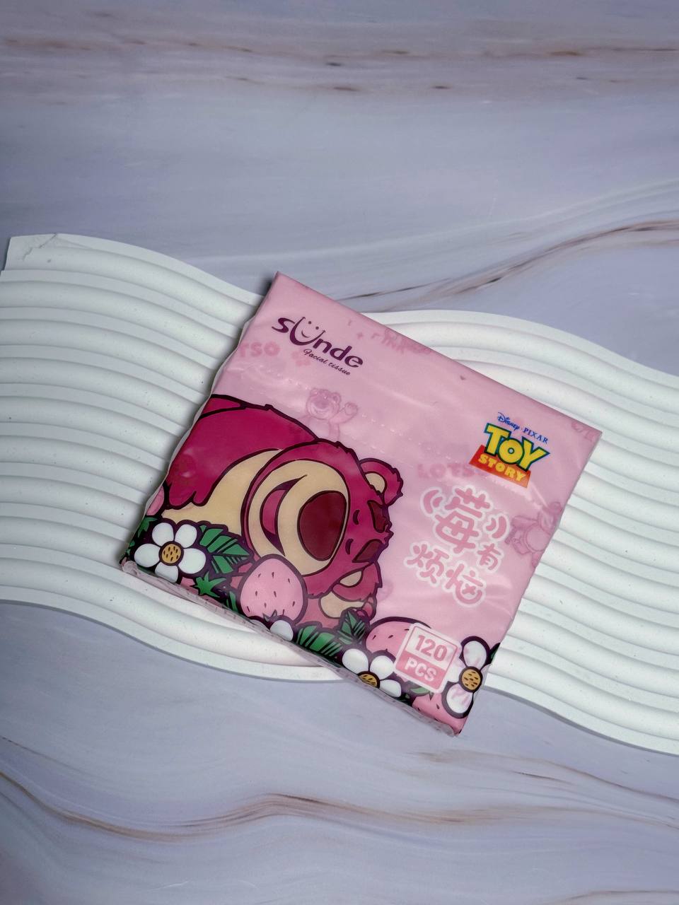 RC1001 Cute Strawberry Bear Soft Tissue Pack ( Random )