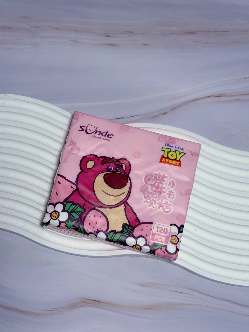 RC1001 Cute Strawberry Bear Soft Tissue Pack ( Random )