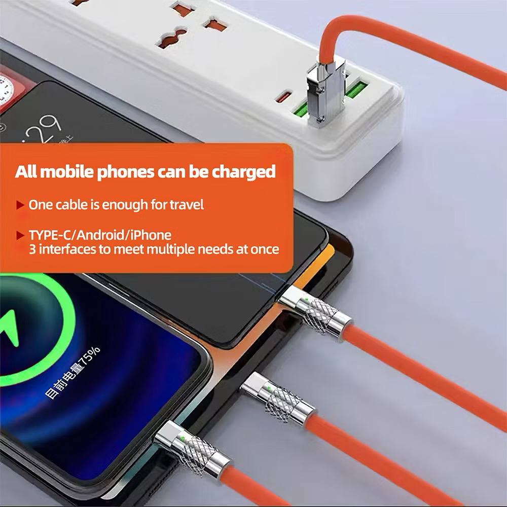 DZ1005 3-in-1 Charging Cable – One Cable For All Devices