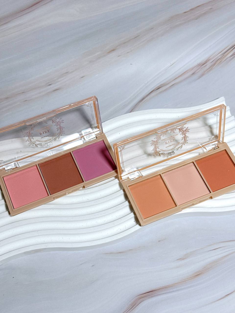 MK1006 3-Color Blush Palette – Natural Face Blush Powder