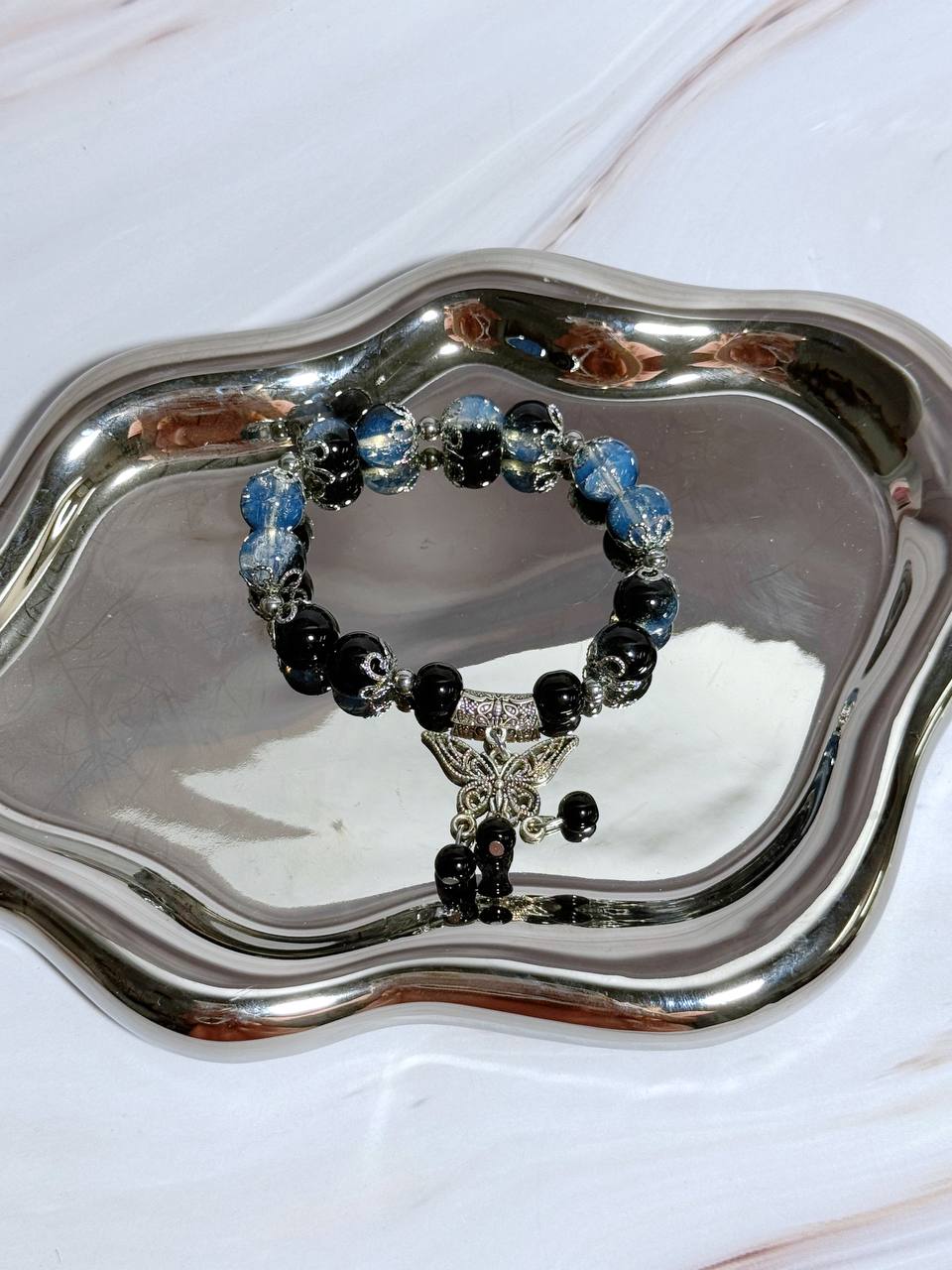 BC1001 Elegant Crystal Glass Beaded Bracelet