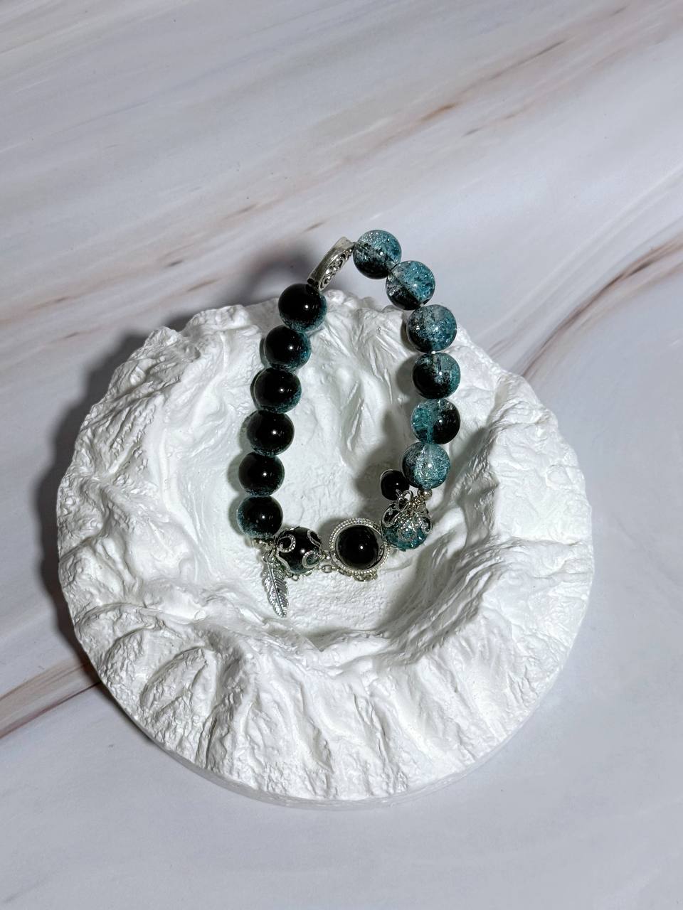 BC1001 Elegant Crystal Glass Beaded Bracelet