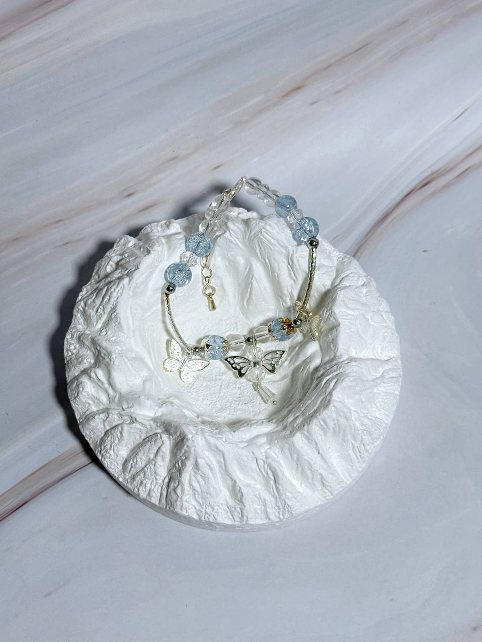 BC1001 Elegant Crystal Glass Beaded Bracelet