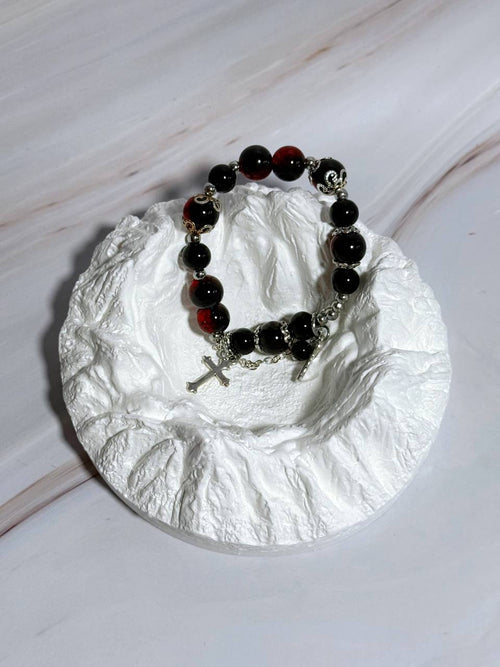 BC1001 Elegant Crystal Glass Beaded Bracelet