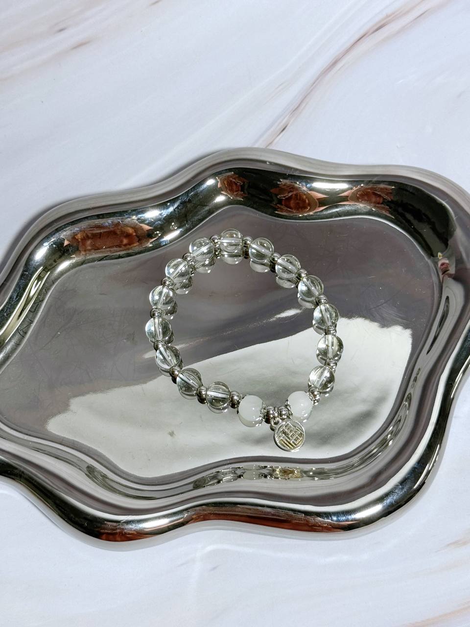 BC1002 Elegant Crystal Glass Beaded Bracelet