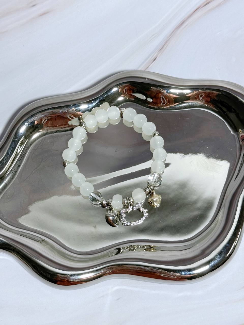 BC1002 Elegant Crystal Glass Beaded Bracelet