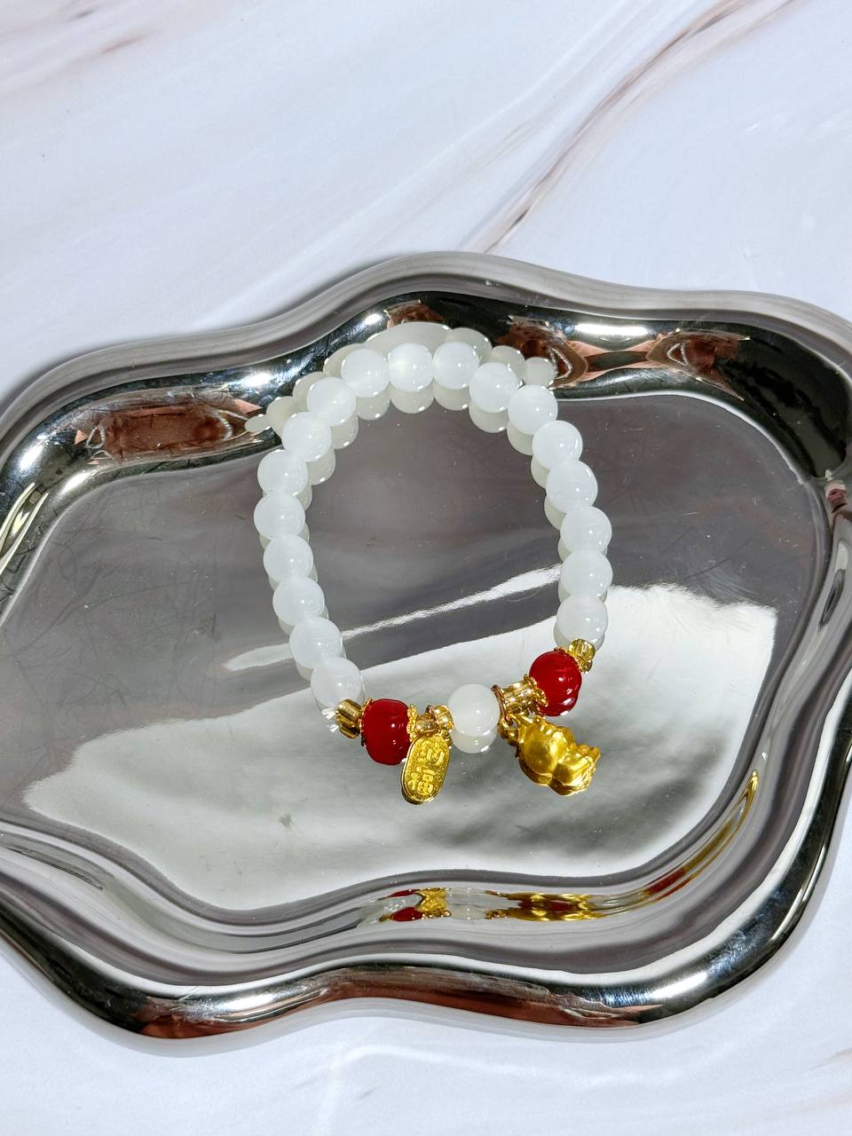 BC1002 Elegant Crystal Glass Beaded Bracelet