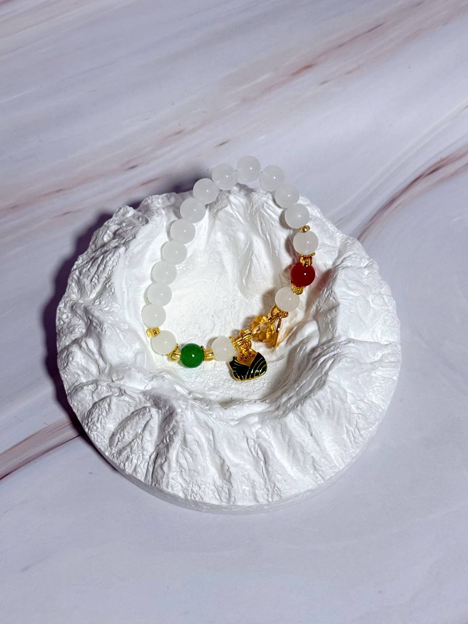 BC1002 Elegant Crystal Glass Beaded Bracelet