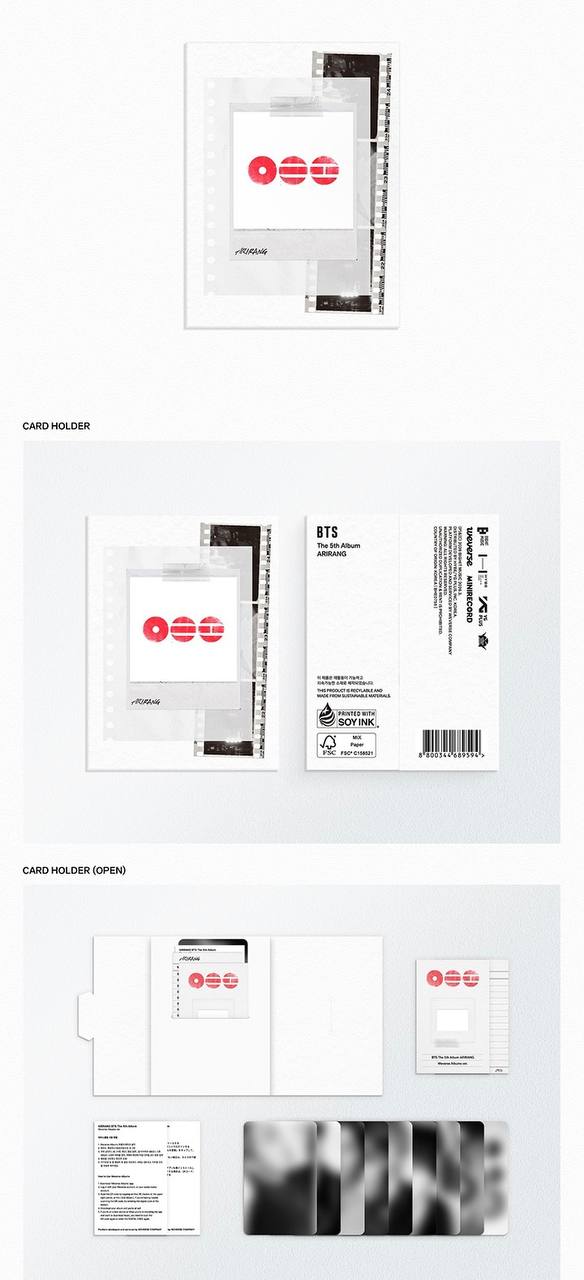KP1001 BTS Official ARIRANG' (Set) + 'ARIRANG' (Living Legend Ver.) + 'ARIRANG' (Weverse Albums ver.) Set