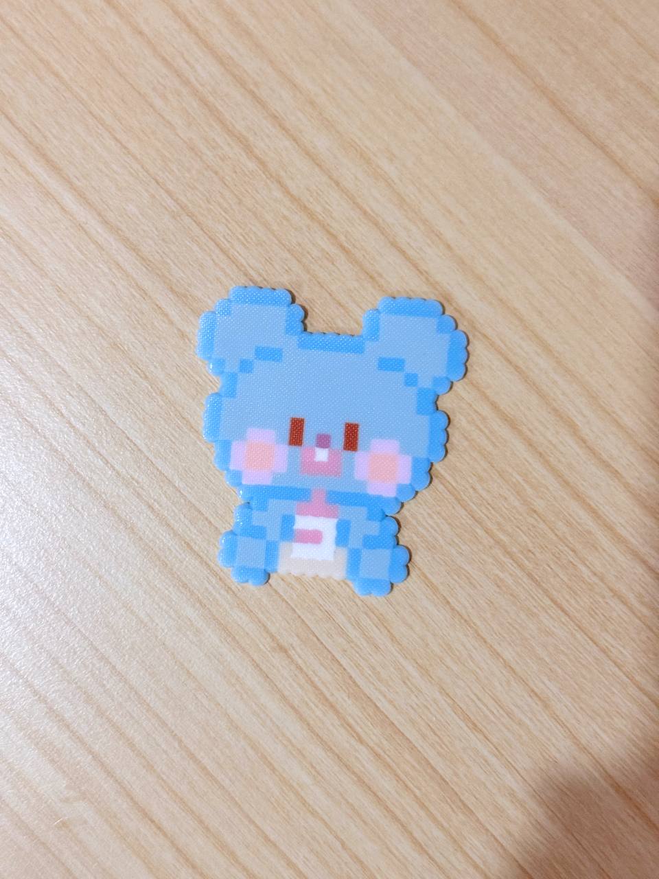 PD1001 Fanmade BT21 pixel bead keychains & fridge magnets ✨