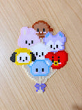 PD1002 Fanmade BT21 pixel bead keychains & fridge magnets ✨